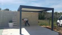 Installation d'une pergola bioclimatique sur la commune de MAZAN (84)