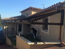 Pose d'une véranda sur Saint Saturnin les Avignon (84)