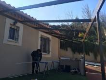 Pose d'une véranda sur Saint Saturnin les Avignon (84)